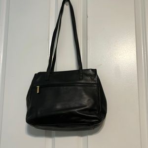 Stone Mountain Black Shoulder Bag with double handles